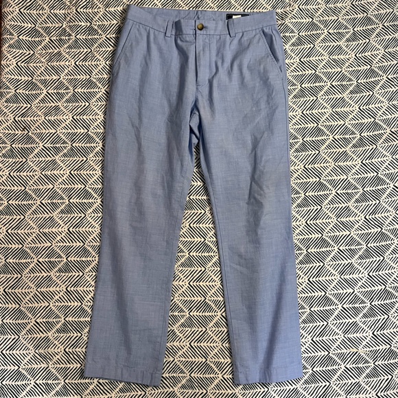 Vineyard Vines Other - Vineyard vines breaker pants light blue chambray chino pants men’s 33 X 30